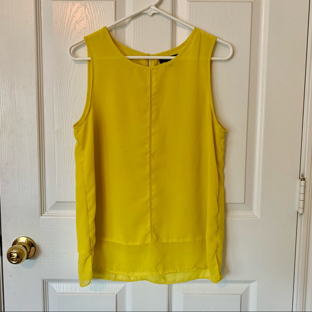 Lightweight Sleeveless Yellow Tunic